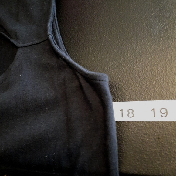 Vtg Apple Bottoms Y2K Cut Out Peplum Pencil Dress Large Blue Black Houndstooth - Picture 14 of 16